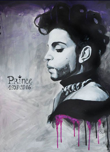 Prince. Acrylique sur carton. Dispo, s’il vous interesse : contact@elisalewis.net